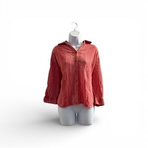 Krazy Kat Pink Textured Shirt